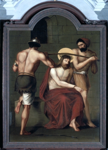 Tableau d'autel : le Couronnement d'épines