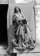 Statue (d'applique) : sainte Marguerite, église paroissiale Saint-Jérôme (Cast)