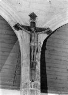 Croix (crucifix) : Christ en croix, chapelle Notre-Dame-de-Kergoat (Quéménéven)