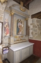 Ensemble de l'autel de saint Joseph : autel, retable, tableau d'autel, 2 gradins d'autel