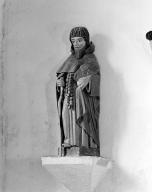 Statue (demi-nature, d'applique) : saint moine, chapelle Saint-Conogan (Beuzec-Cap-Sizun)