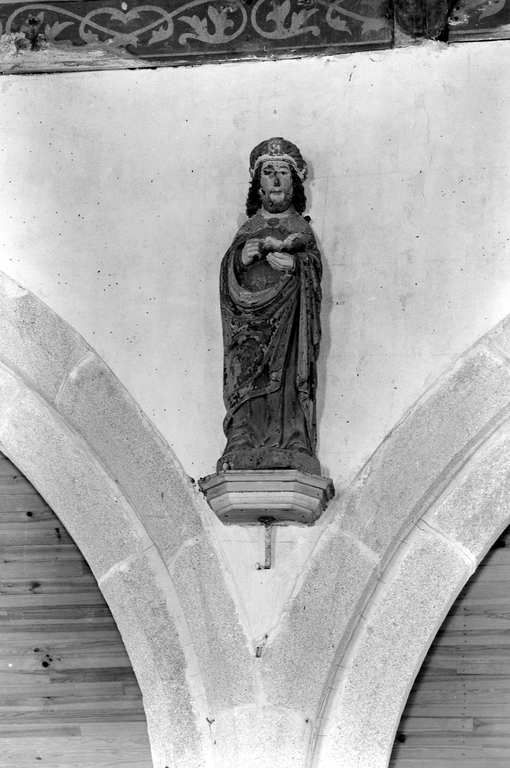 Statue (petite nature, d'applique) : saint Nicodème, église paroissiale Saint-Judoce (Lohuec)
