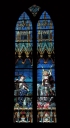 Verrière à personnages de la baie 103 : saint Louis, saint Michel
