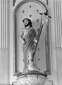 Statue (demi-nature) : saint Jean-Baptiste, église paroissiale Saint-Pierre (Trédarzec)