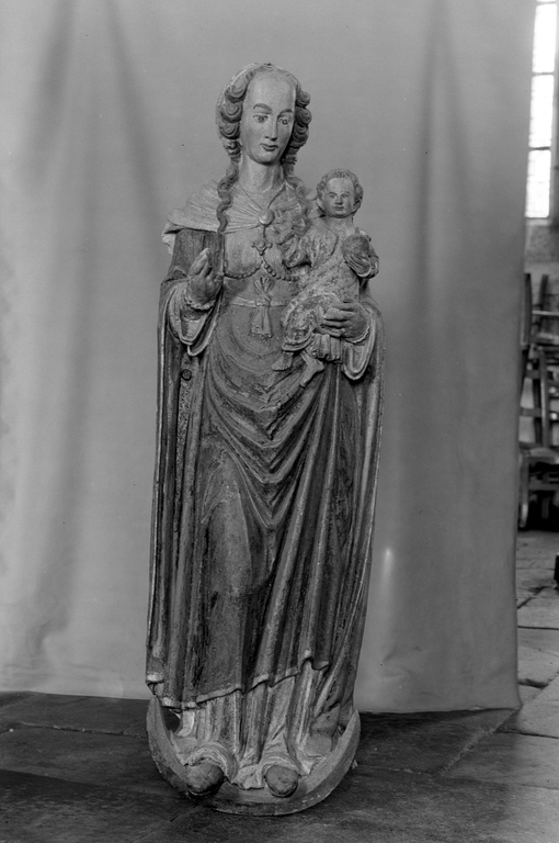 Statue (petite nature, d'applique) : Vierge à l'Enfant (1), église paroissiale Saint-Judoce (Lohuec)