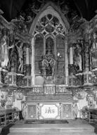 Autel, gradins d'autel, chapelle Saint-Sébastien (Saint-Ségal)
