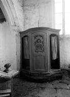 Confessionnal, chapelle Saint-Sébastien (Saint-Ségal)