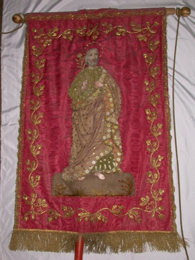 Bannière de procession : saint Joseph ; saint Martin
