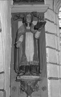 Statue (d'applique, petite nature) : saint Paban, église paroissiale Saint-Paban (Pouldreuzic)