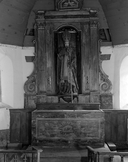 Autel, retable (maître-autel, autel tombeau, retable architecturé) : de saint Ronan, chapelle Saint-Ronan (Plozévet)