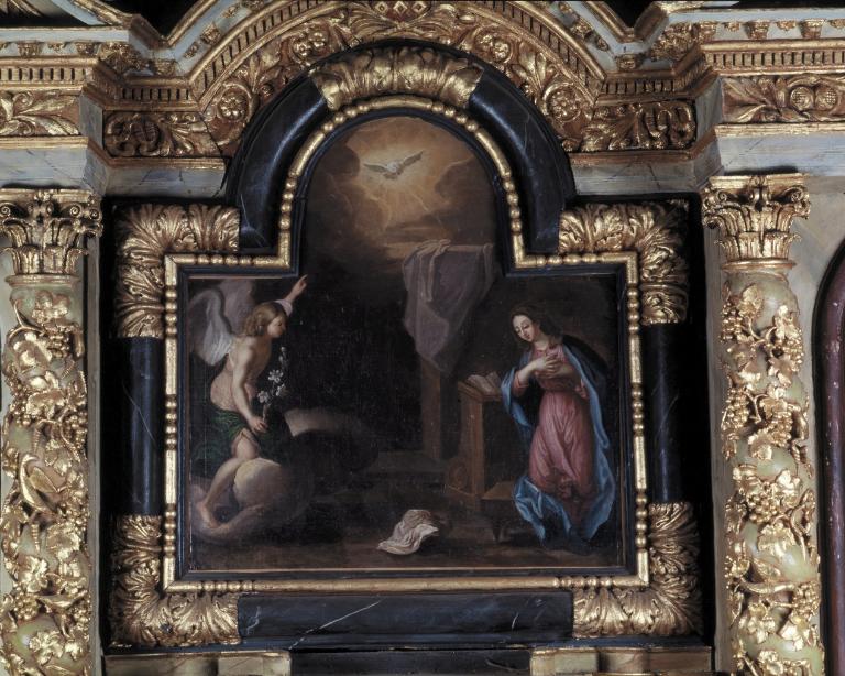 Tableau d'autel : Annonciation, chapelle Saint-Mélec (Lanouée fusionnée en Forges de Lanouée en 2019)