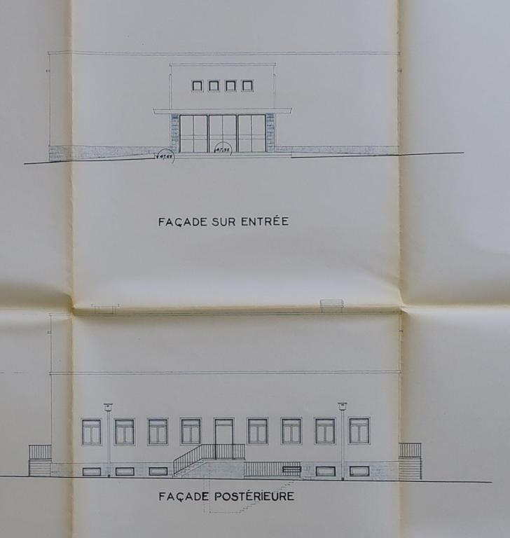 La chapelle - salle audiovisuelle (disparue) de la cité scolaire Kerichen, dite aussi "Campus Kerichen" (Brest)