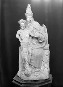 Groupe sculpté (petite nature, d'applique) : Trinité, chapelle Saint Corentin (Carnoët)