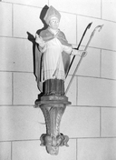 Statue (demi-nature) : saint Malo, église paroissiale Saint-Malo (Locmalo)
