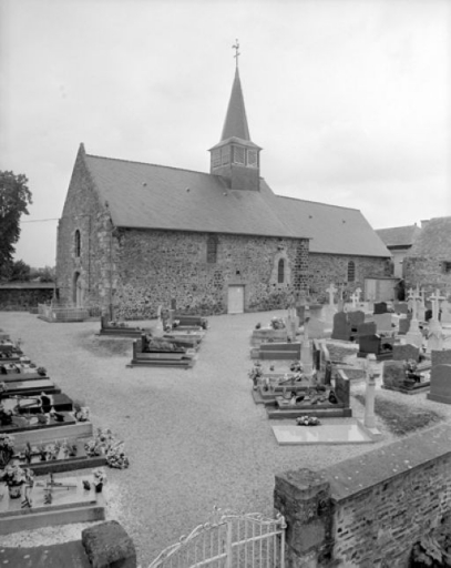 Prieuré de bénédictins puis église paroissiale Notre-Dame, rue du Bain (Aubigné)