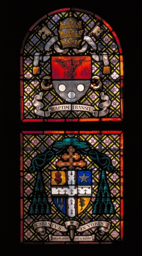 Verrière figurée décorative de la baie 16 (Guipry fusionnée en Guipry-Messac en 2016)