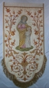 Bannière de procession : Education de la Vierge