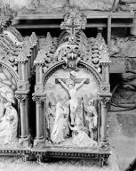 Chemin de croix style néo-gothique : Passion, chapelle Saint-Fiacre (Guidel)