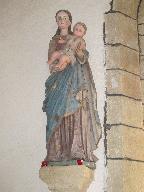 Statue (grandeur nature, d'applique) : Vierge à l'Enfant, chapelle de la Trinité (Langoëlan)
