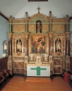 Ensemble du maître-autel : autel, tabernacle, retable, 2 gradins d'autel