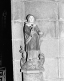 Statue (d'applique, demi-nature) : sainte Marguerite, église paroissiale Saint-Ronan (Locronan)