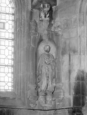 Statue (4, d'applique, petite nature) : saint Joseph, sainte Brigitte, saint Pierre, saint évêque non identifié, chapelle Sainte-Brigitte (Grand-Champ)