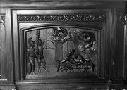 Autel (maître-autel), style néo-gothique, église paroissiale Saint-Laurent (Maël-Pestivien)