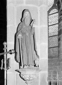 Statue (petite nature, d'applique) : saint Antoine, église paroissiale Saint-Ronan (Locronan)