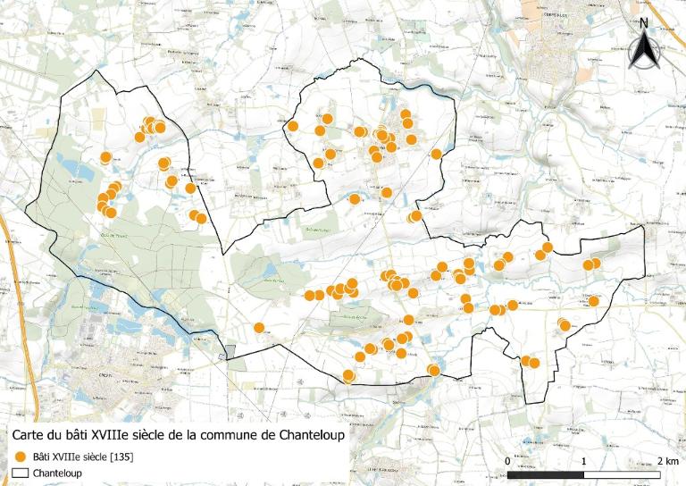Présentation de la commune de Chanteloup : de pierre et de terre