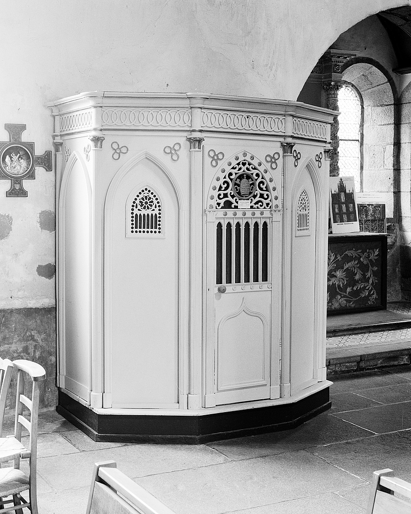 Confessionnal, église paroissiale Notre-Dame-de-Croas-Batz (Roscoff)