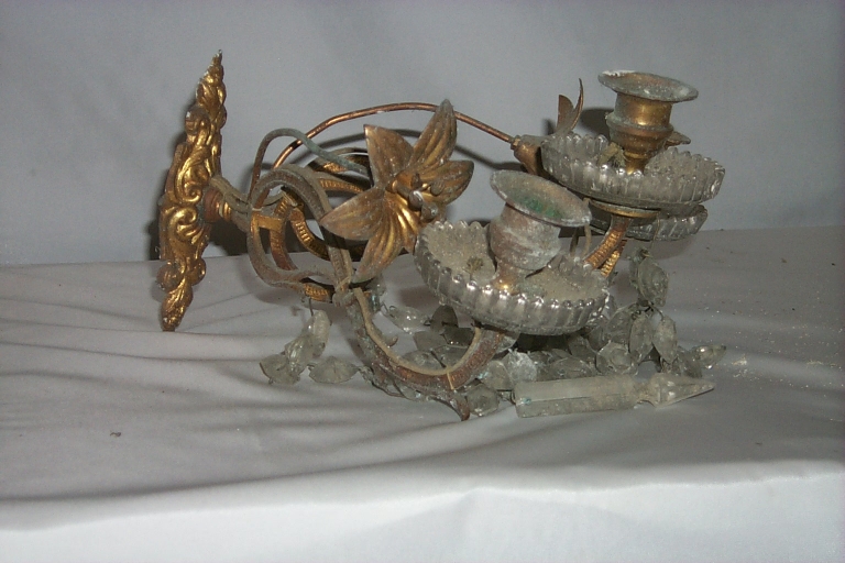 Ensemble de 4 luminaires d'applique d'église