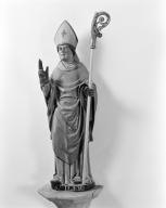 Statue (petite nature) : saint Hilaire, chapelle Notre-Dame-de-Locmaria et Notre-Dame-de-Beaupros (Guidel)