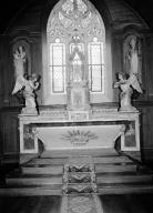 Autel, tabernacle, gradins d'autel (2) (maître-autel), église paroissiale Saint-Nicaise (Saint-Nic)