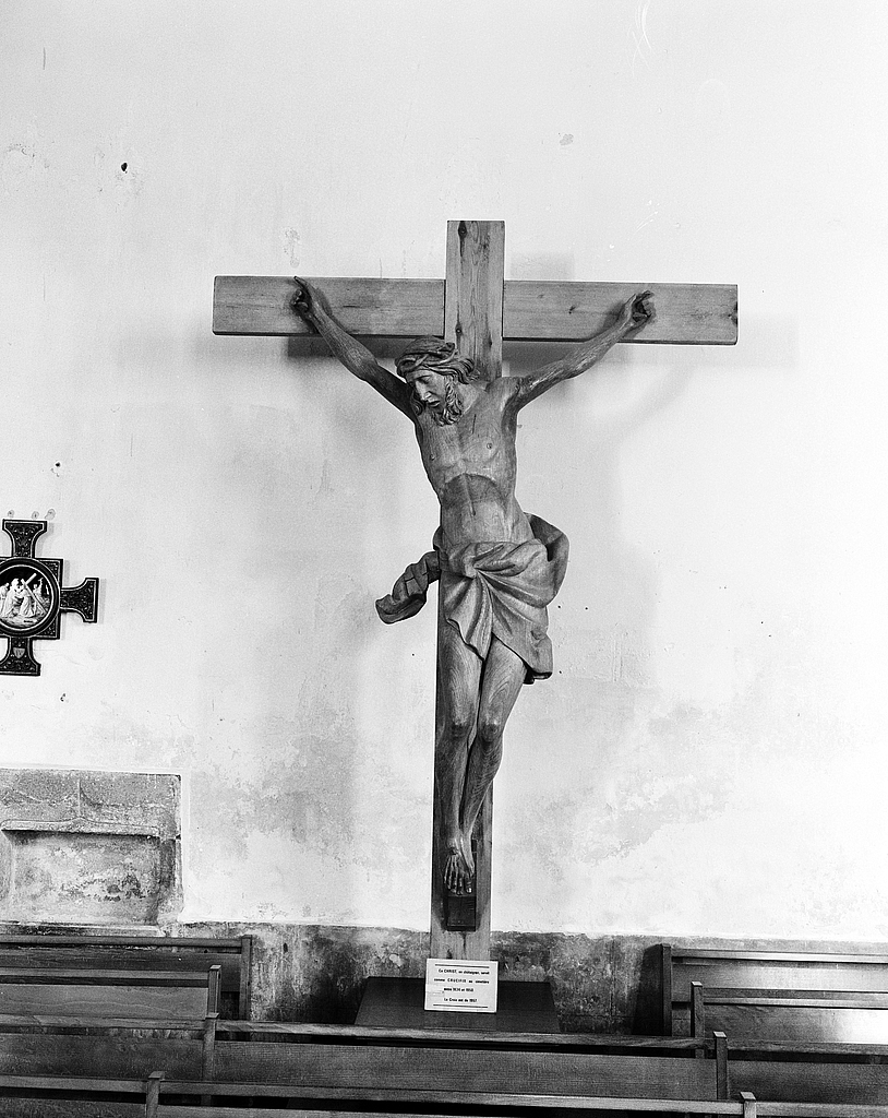 Croix de cimetière (grandeur nature), église paroissiale Notre-Dame-de-Croas-Batz (Roscoff)