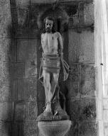 Statue (d'applique, petite nature) : saint Sébastien, église Saint-Mélar (Meilars)