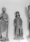 Statue (petite nature) : saint Roch, chapelle Sainte-Madeleine (Langonnet)