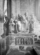 Groupe sculpté (petite nature) : Déploration, église paroissiale Saint-Ronan (Locronan)