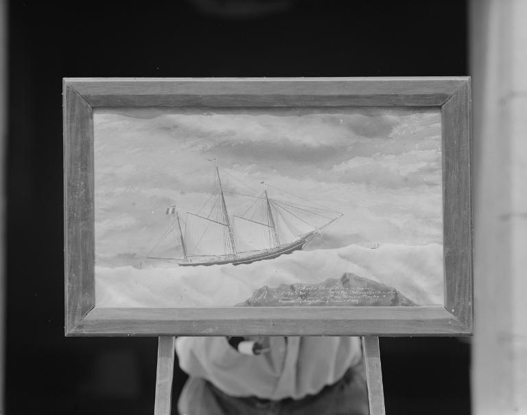 Tableau, ex-voto : le Marie Angélina, chapelle Notre-Dame d'Espérance ou de la Congrégation (Île-aux-Moines)