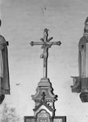 Croix d'autel, chapelle Saint-Isaac de Coataudren (Langonnet)