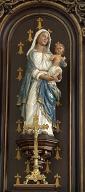 Statue : Vierge à l'Enfant (2), église paroissiale Saint-Gurval, place de la mairie (Guer)