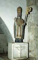 Statue (d'applique, petite nature) : saint Cornély, chapelle Saint-Patern (Malguénac)