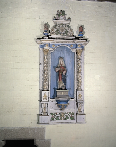 Statue de sainte Brigitte de Suède (?), église paroissiale Saint-Pérec (Lopérec)