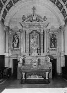 Retable (retable architecturé à niche), église paroissiale Sainte-Cécile (Theix fusionnée en Theix-Noyalo en 2016)