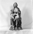 Statue (d'applique) : Jésus bénissant les enfants, chapelle Saint-Sébastien (Plomodiern)