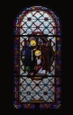 Ensemble des verrières à personnages de la nef (baies 7 à 14) : Vie de saint Briac
