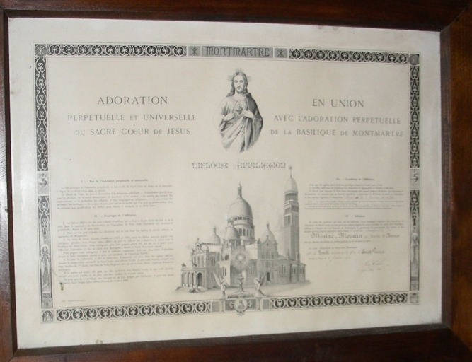 Estampe : Diplôme d'affiliation