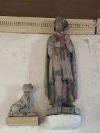Statue : Saint Roch, chapelle Saint-Julien, le Bois du Gué (Saint-Servant-sur-Oust)