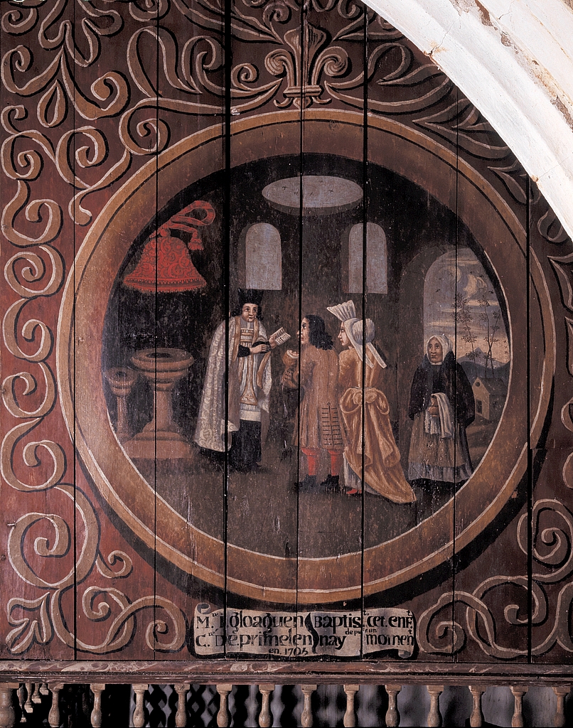 Peinture (2) : Baptême, Mariage, chapelle Saint-Tugen (Primelin)