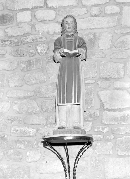 Statue (petite nature, d'applique) : saint Etienne, église paroissiale Saint-Tugdual (Saint-Tugdual)