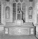 Autel, gradins d'autel (2), tabernacle, exposition (maître-autel, tabernacle architecturé), chapelle Saint-Nicodème (Ploéven)